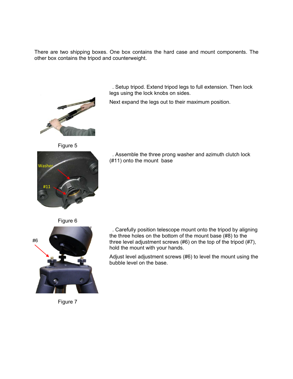 Minitower pro, Assembly | iOptron SmartStar MiniTower Pro User Manual | Page 8 / 47