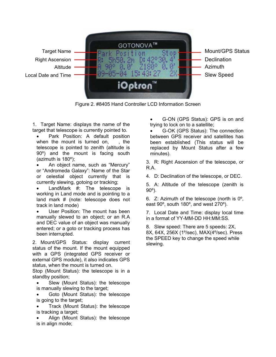 iOptron SmartStar 9503 User Manual | Page 9 / 38