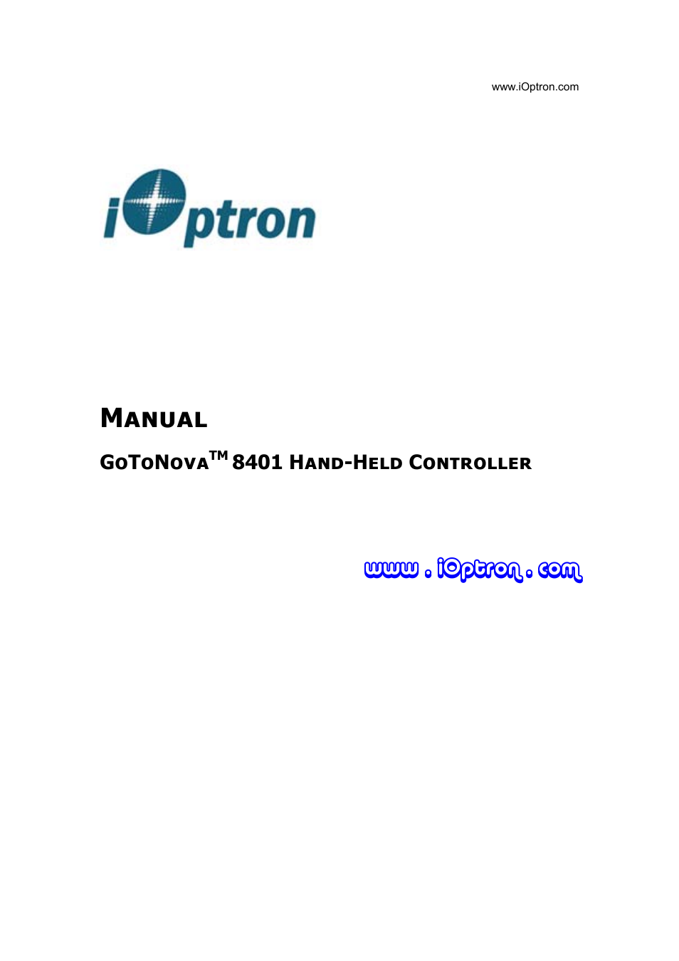 iOptron GoToNova 8401 User Manual | 35 pages