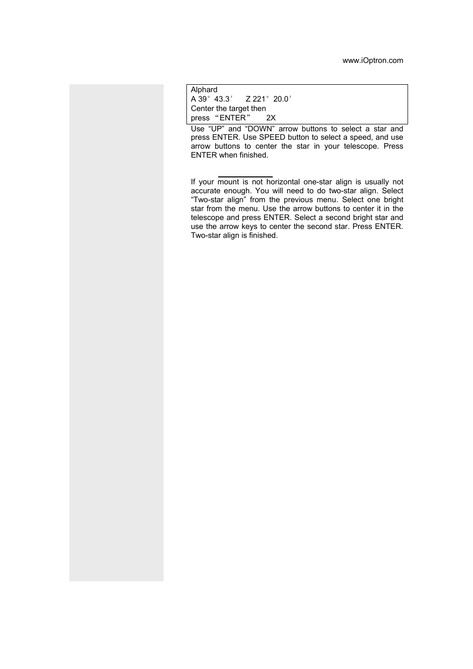 iOptron GoToNova 8401 User Manual | Page 11 / 35