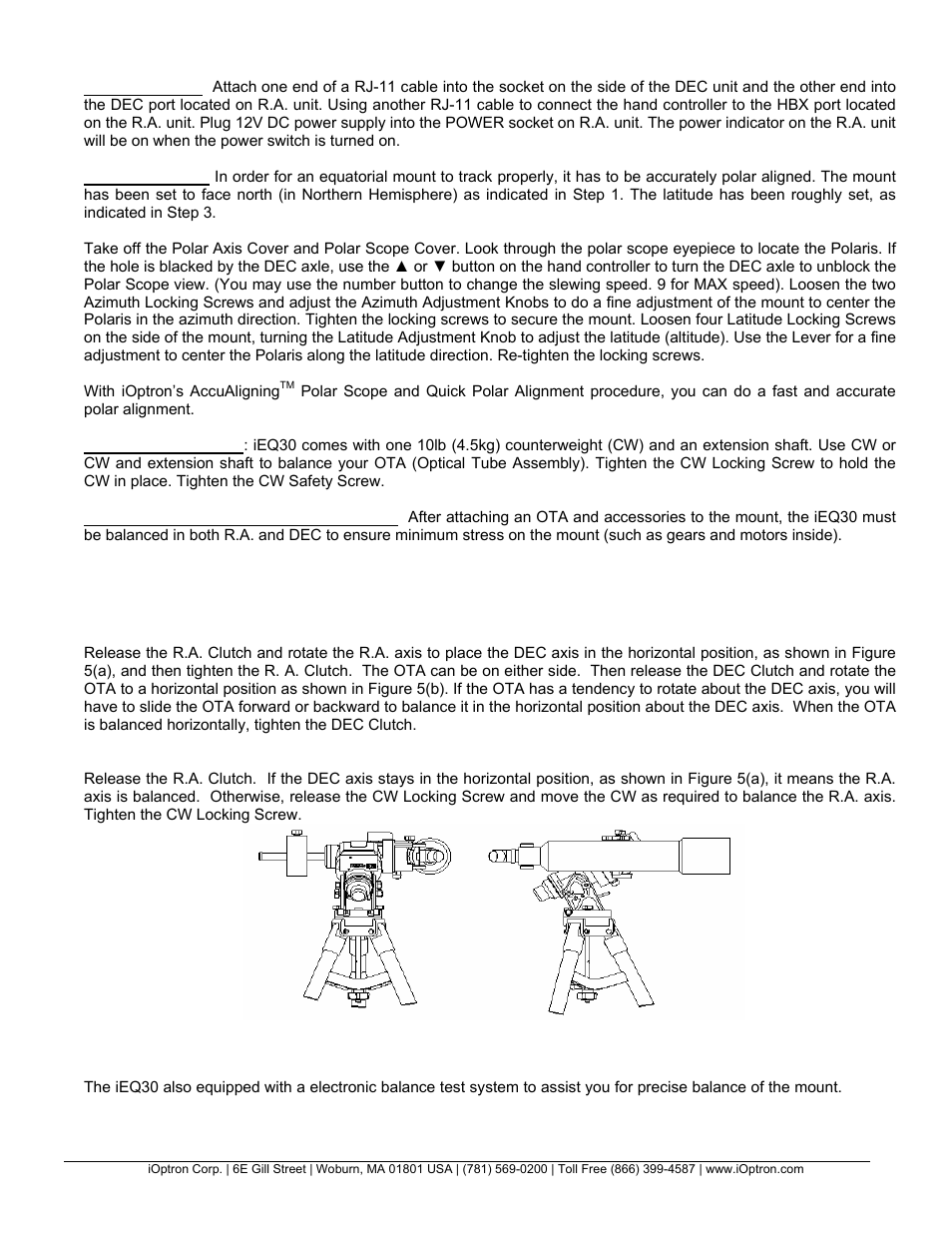 iOptron IEQ30 User Manual | Page 3 / 6