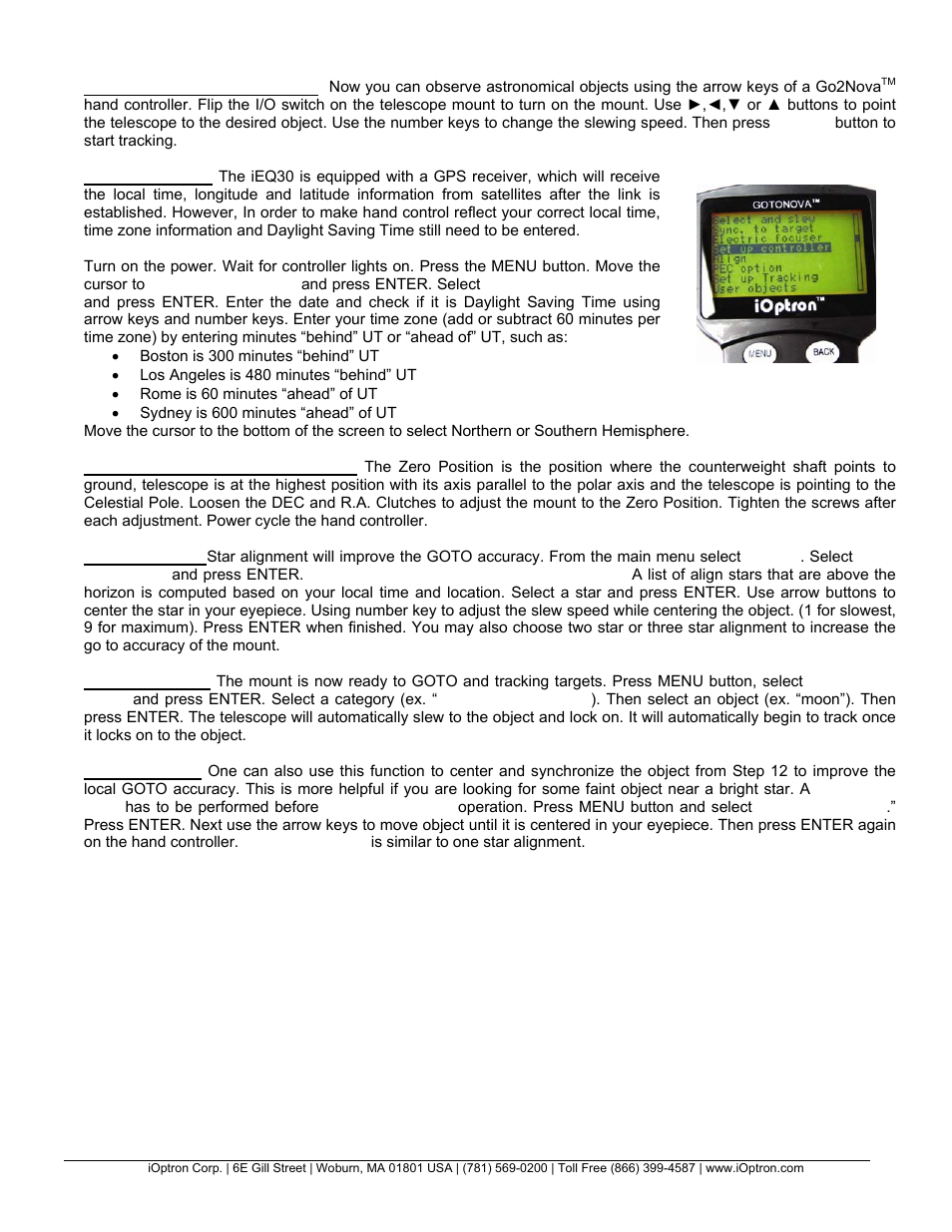 iOptron IEQ30 User Manual | Page 4 / 6