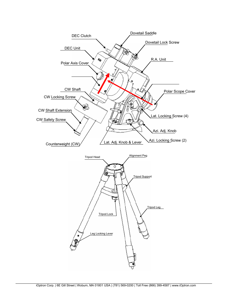 Ieq30 assembly term | iOptron IEQ30 User Manual | Page 5 / 6