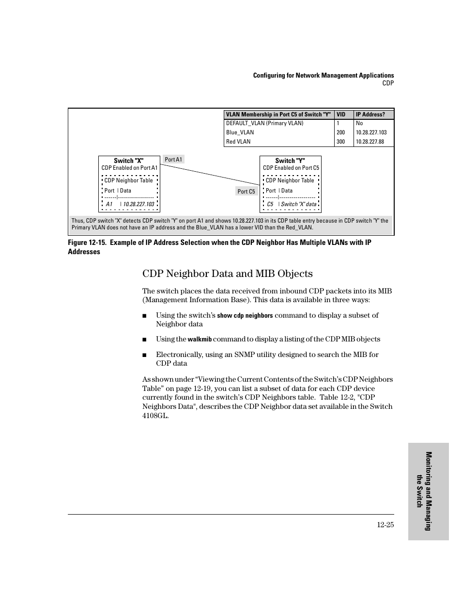 Cdp neighbor data and mib objects, Cdp neighbor data and mib objects -25 | IronPort Systems 4108GL User Manual | Page 255 / 483