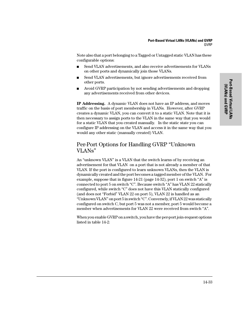 Per-port options for handling gvrp “unknown vlans | IronPort Systems 4108GL User Manual | Page 339 / 483