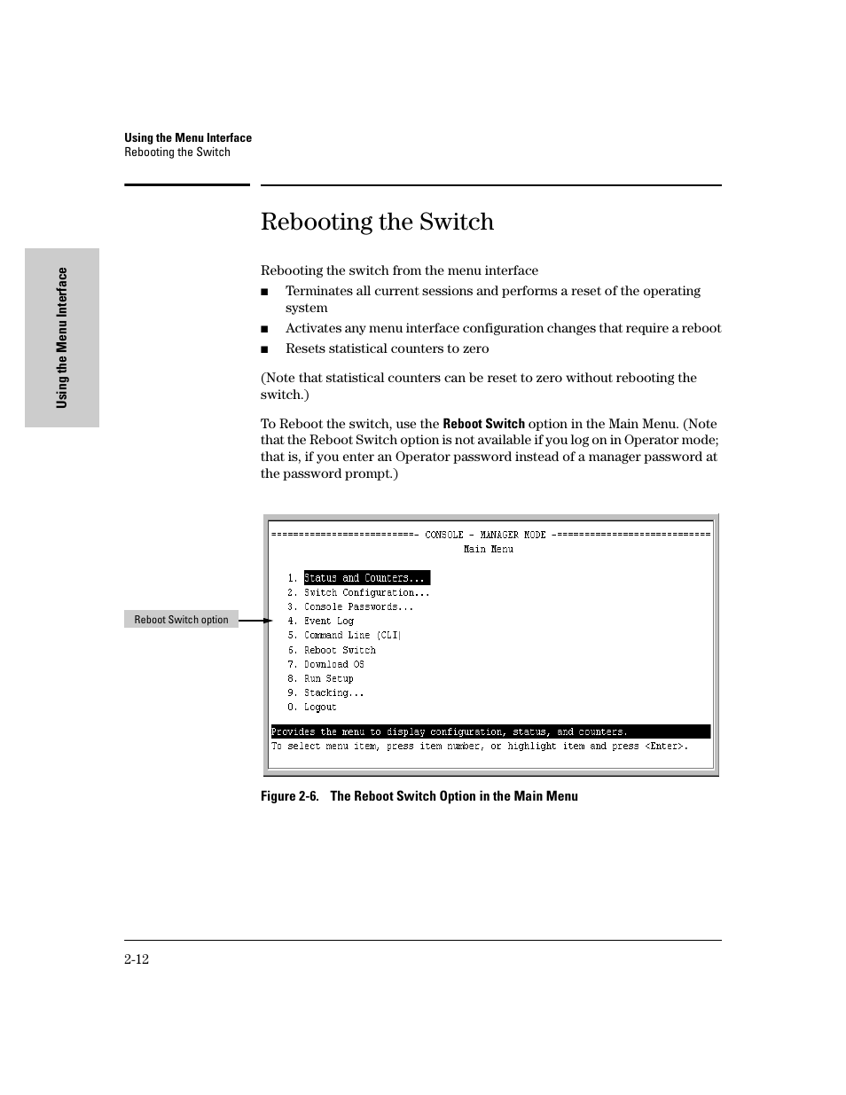 Rebooting the switch, Rebooting the switch -12 | IronPort Systems 4108GL User Manual | Page 36 / 483