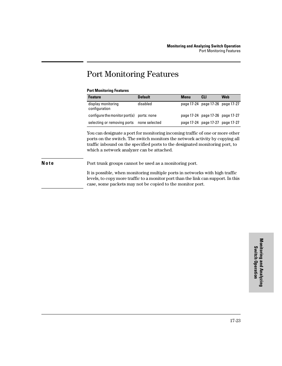 Port monitoring features | IronPort Systems 4108GL User Manual | Page 407 / 483