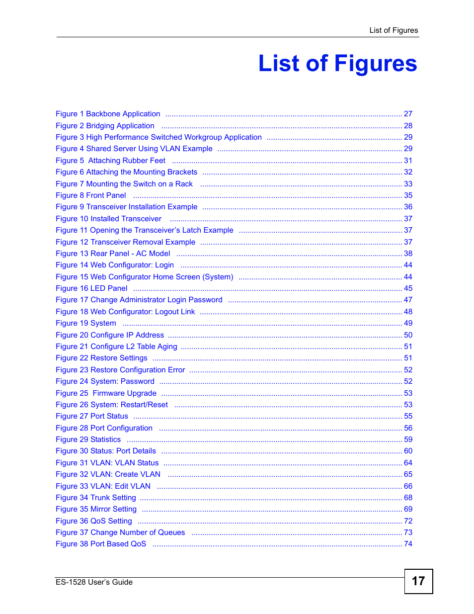 List of figures | IronPort Systems ES-1528 User Manual | Page 17 / 170