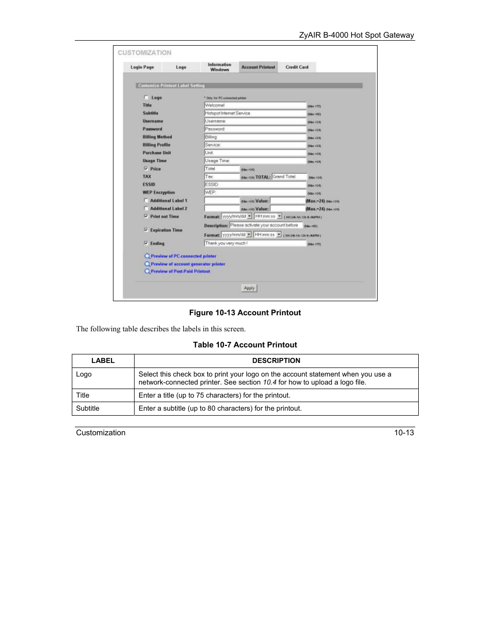 IronPort Systems ZyAIR B-4000 User Manual | Page 105 / 256