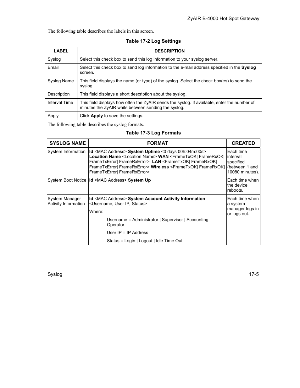 IronPort Systems ZyAIR B-4000 User Manual | Page 153 / 256