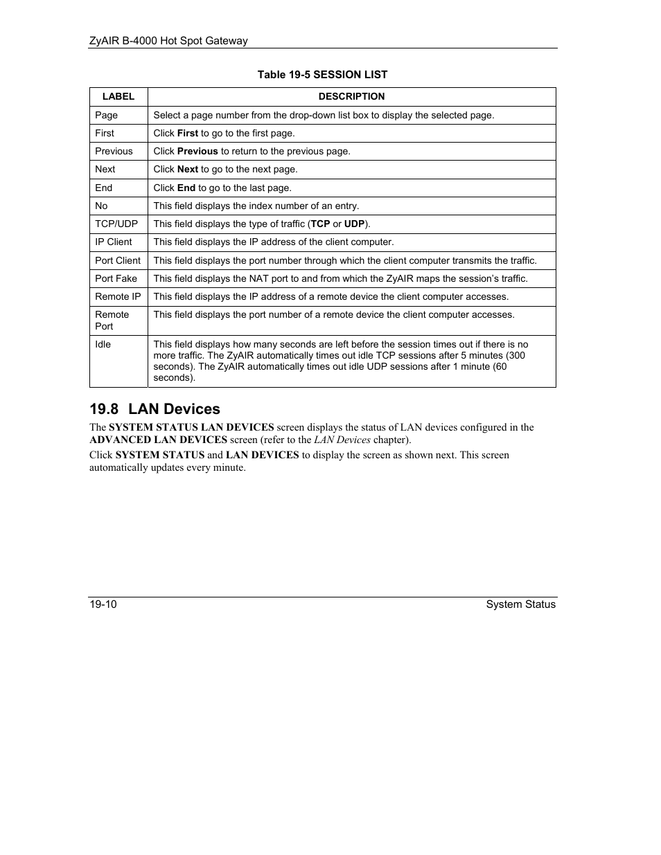 Lan devices, 8 lan devices | IronPort Systems ZyAIR B-4000 User Manual | Page 178 / 256