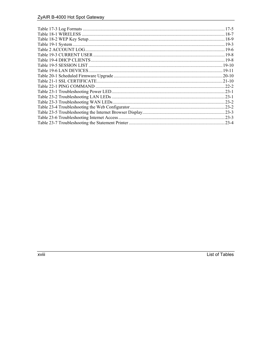 IronPort Systems ZyAIR B-4000 User Manual | Page 18 / 256