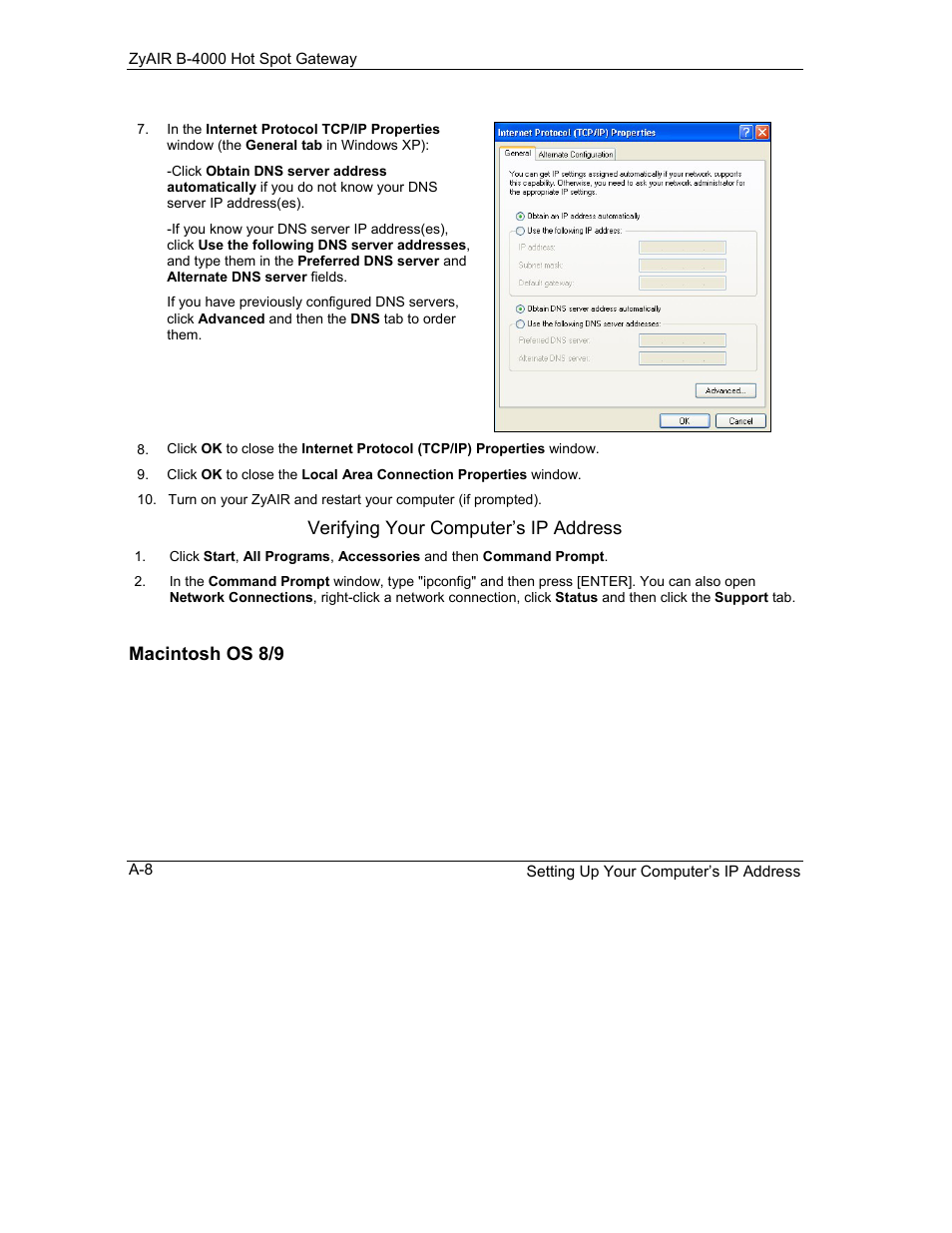 IronPort Systems ZyAIR B-4000 User Manual | Page 218 / 256