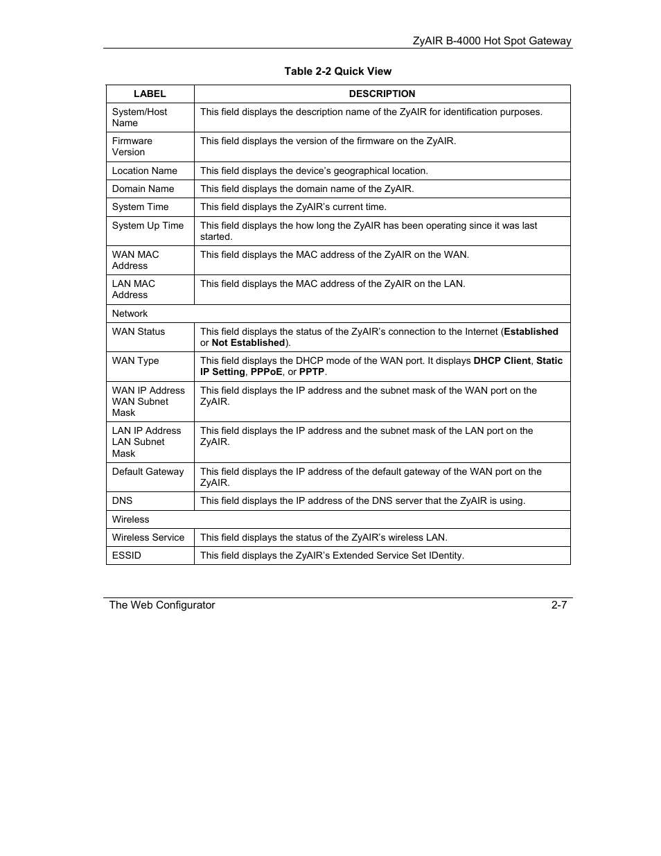 IronPort Systems ZyAIR B-4000 User Manual | Page 35 / 256