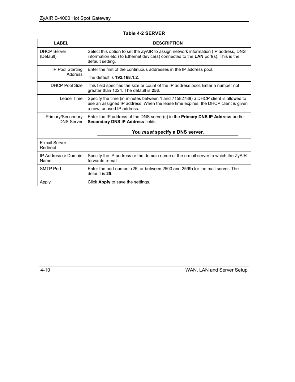 IronPort Systems ZyAIR B-4000 User Manual | Page 58 / 256