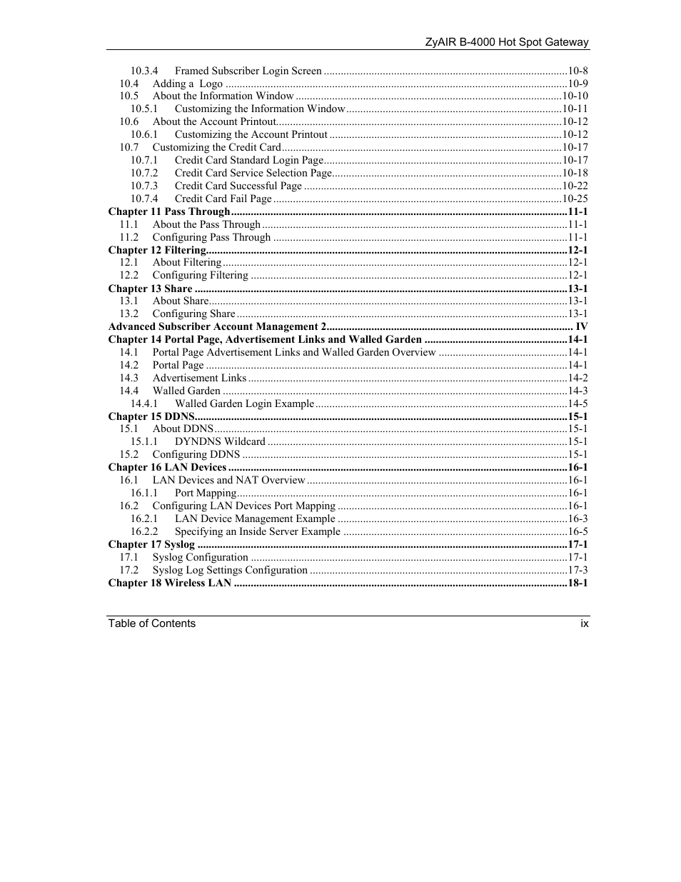 IronPort Systems ZyAIR B-4000 User Manual | Page 9 / 256