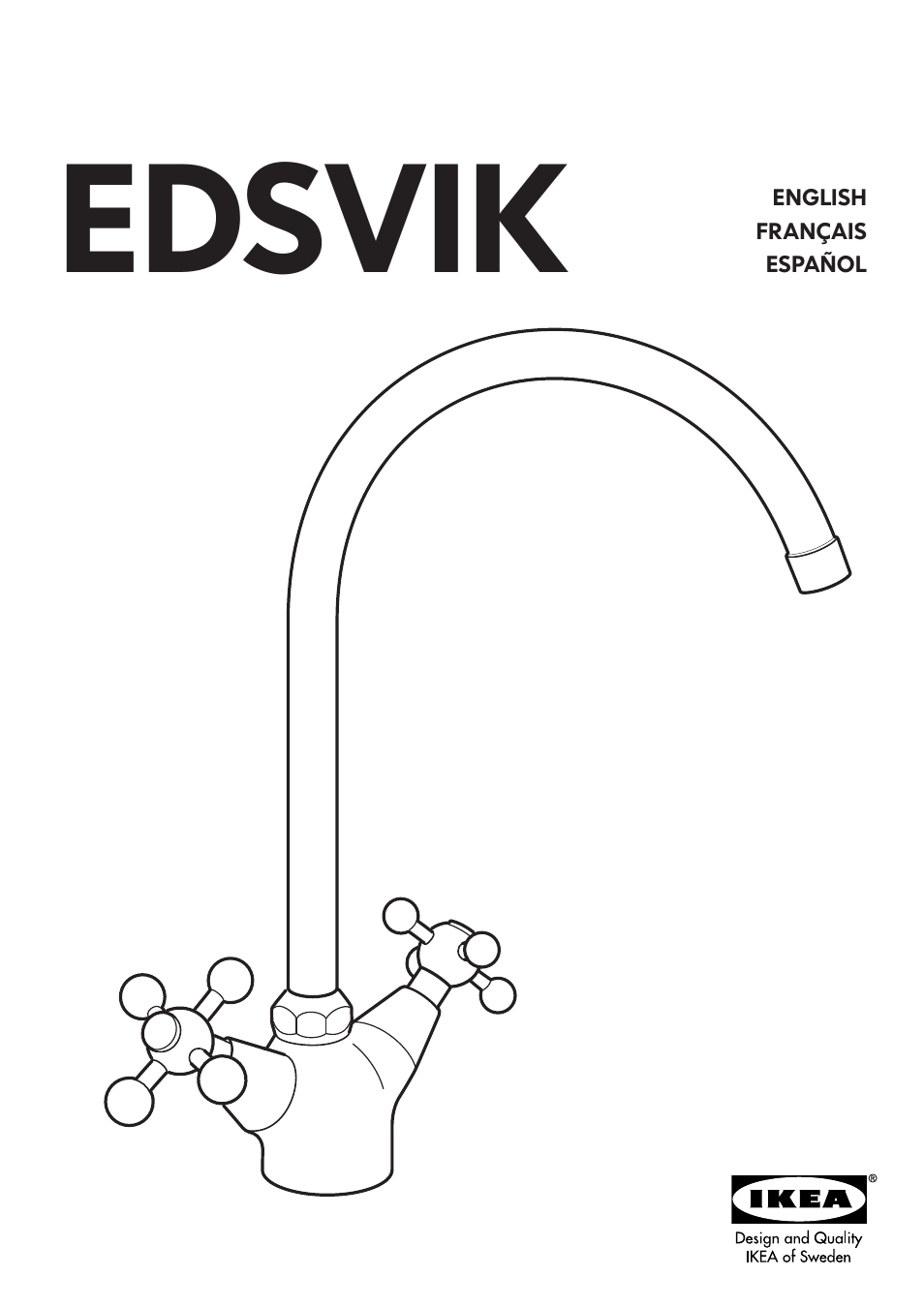 IKEA EDSVIK AA-291287-1 User Manual | 8 pages