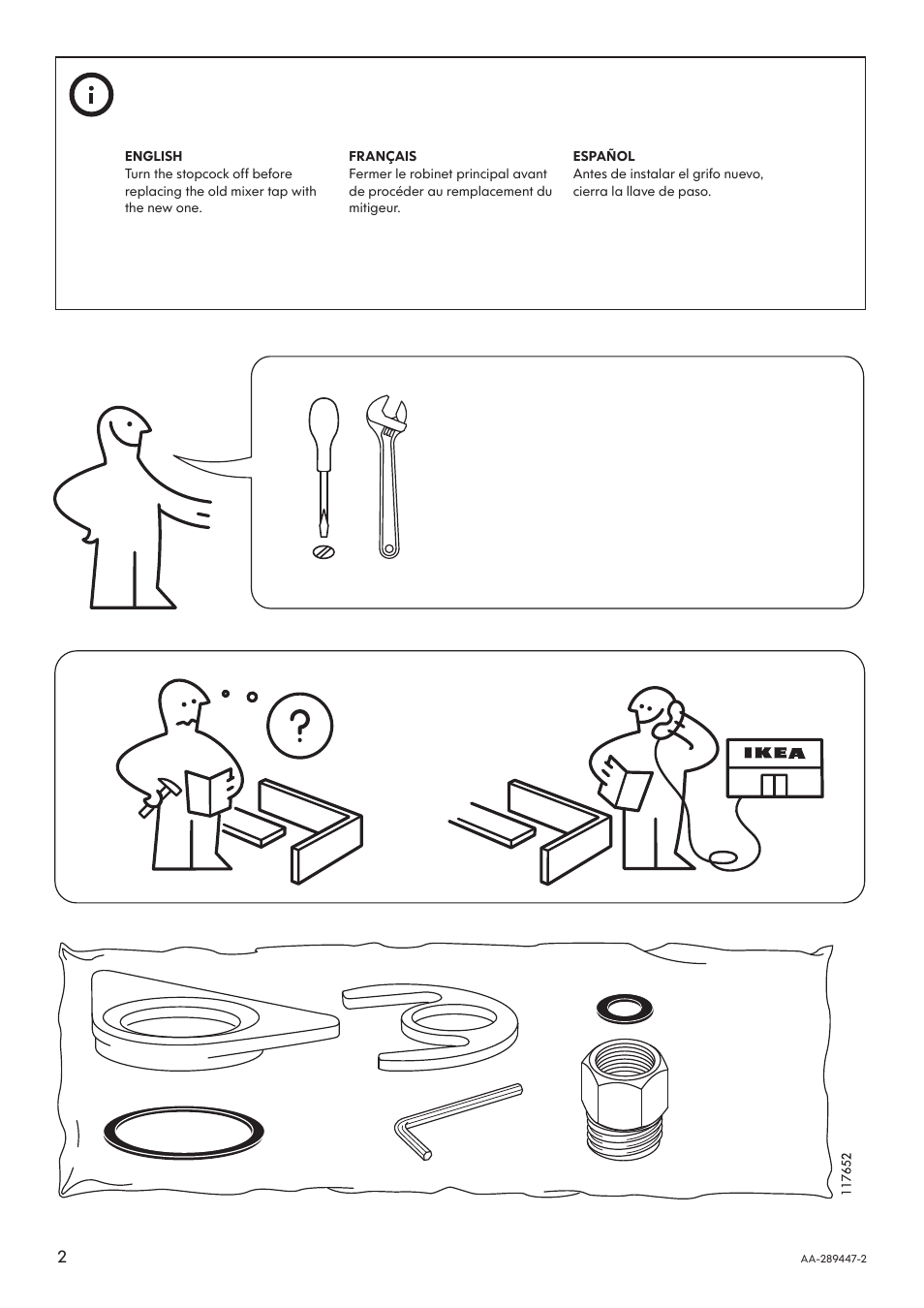 IKEA ALSVIK AA-289447-2 User Manual | Page 2 / 8