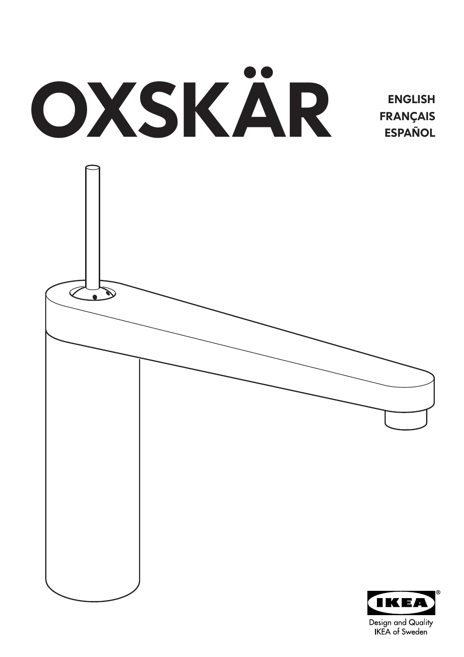 IKEA OXSKAR AA-266584-4 User Manual | 8 pages