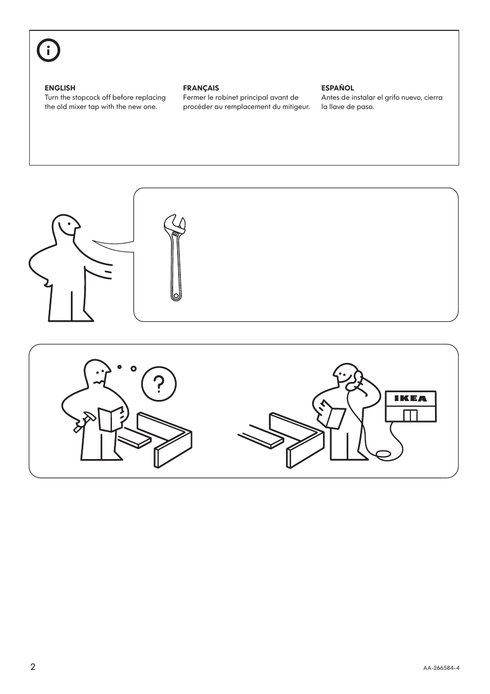 IKEA OXSKAR AA-266584-4 User Manual | Page 2 / 8