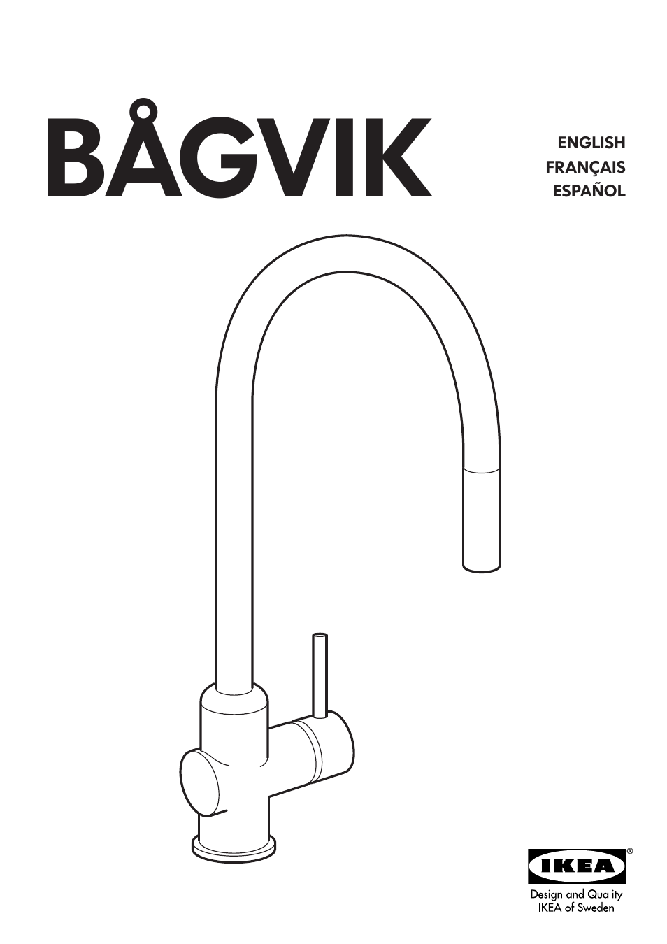 IKEA BAGVIK AA-220170-3 User Manual | 8 pages