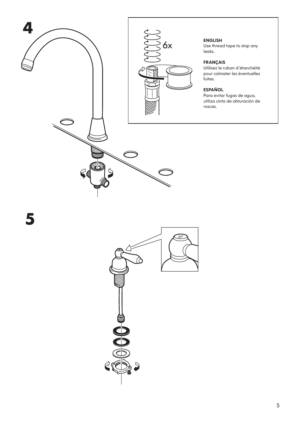 IKEA BURVIK AA-291229-1 User Manual | Page 5 / 12