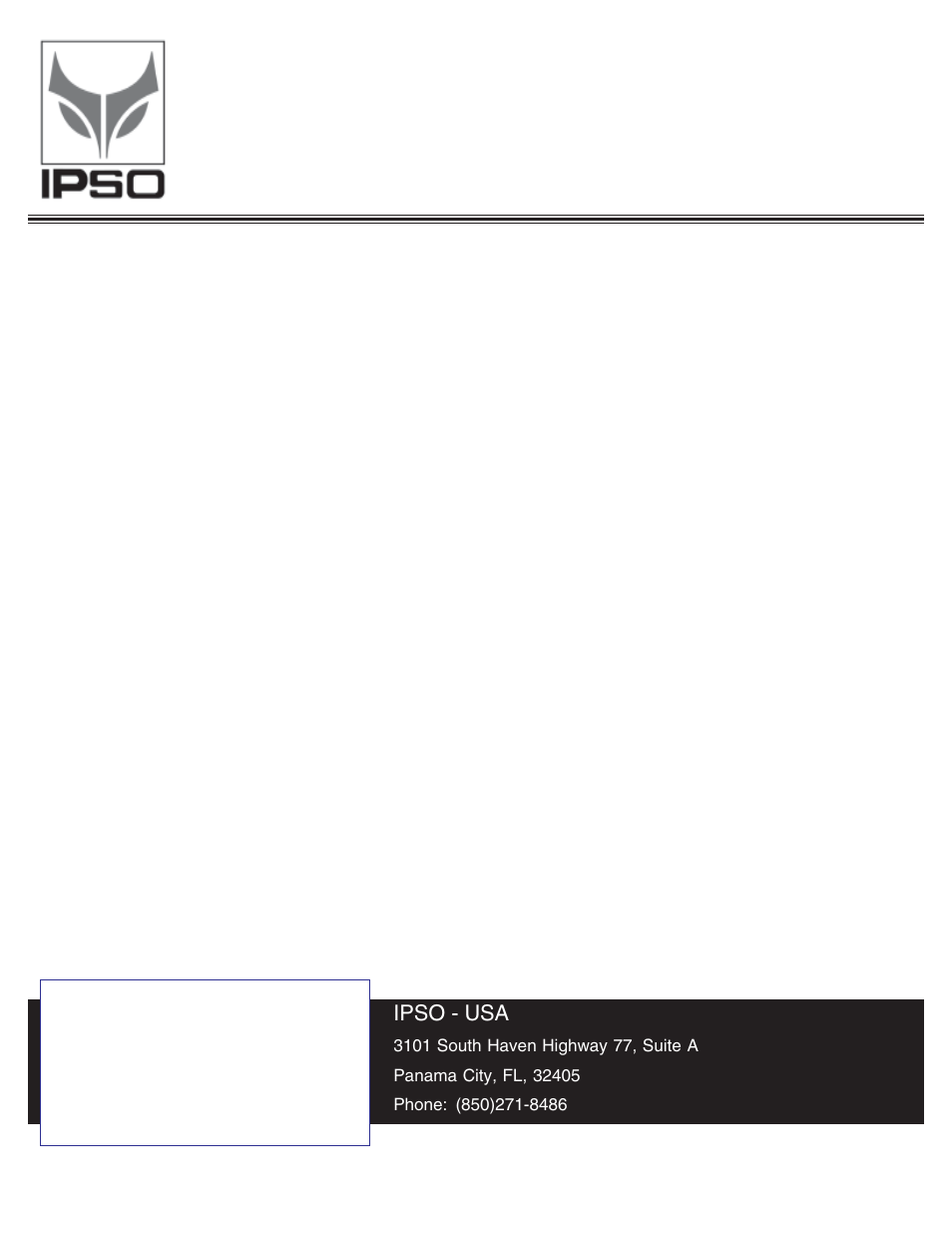 IPSO DR50 User Manual | 43 pages