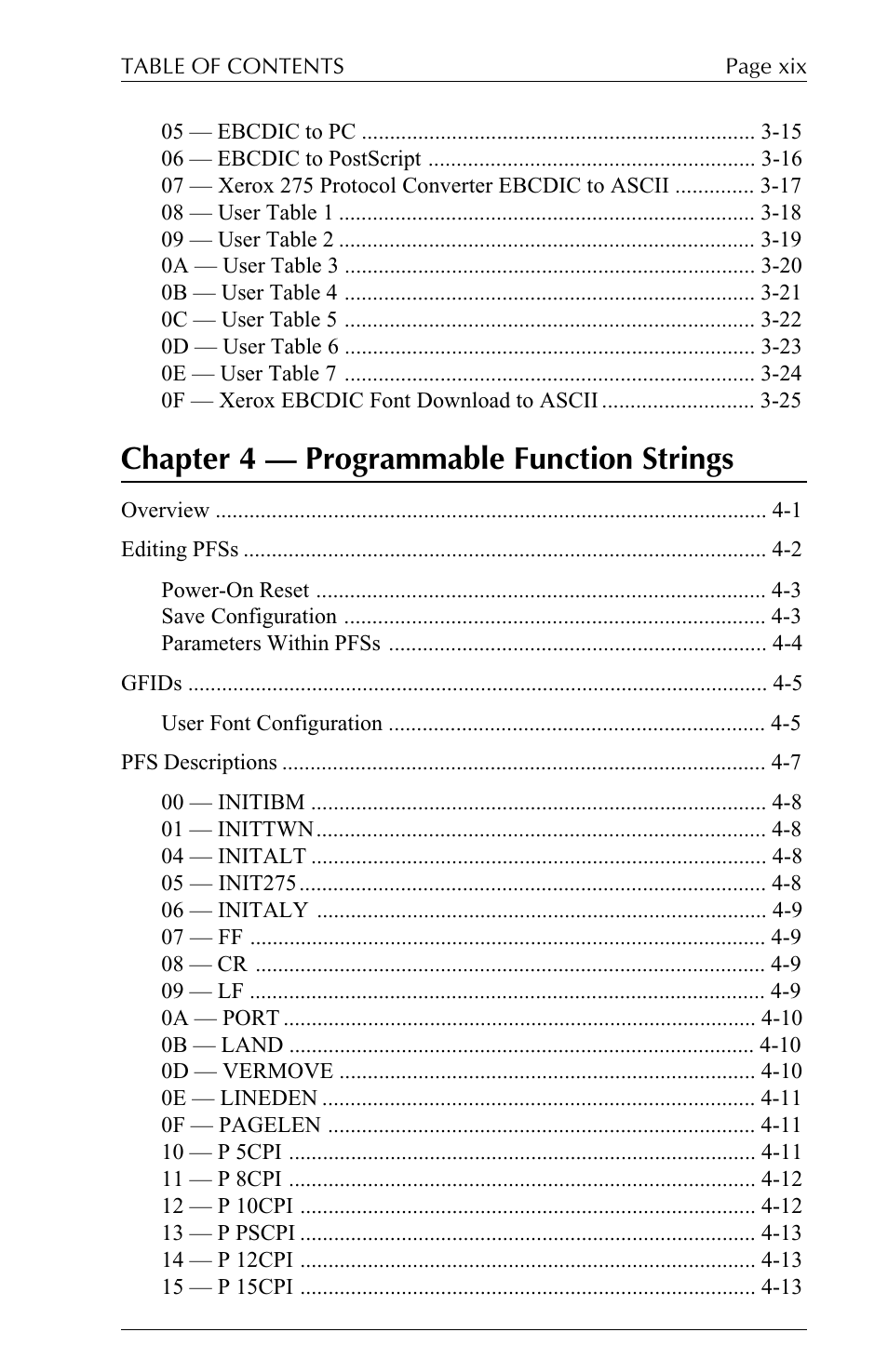 Chapter 4  programmable function strings | I-Data 5250 ALLY User Manual | Page 17 / 240