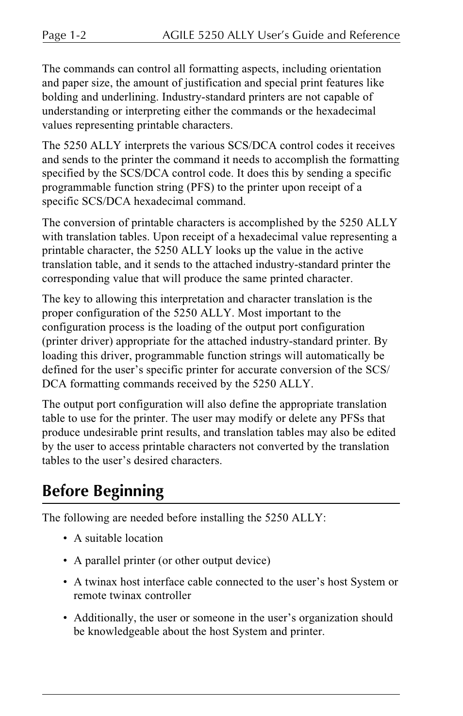 Before beginning | I-Data 5250 ALLY User Manual | Page 24 / 240