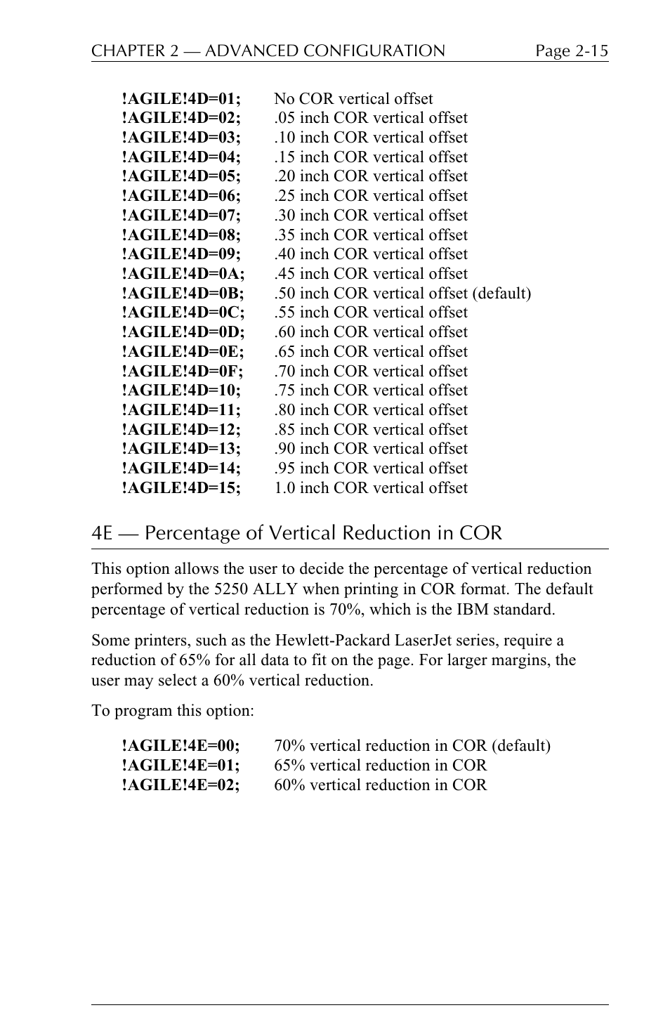 4e  percentage of vertical reduction in cor | I-Data 5250 ALLY User Manual | Page 61 / 240