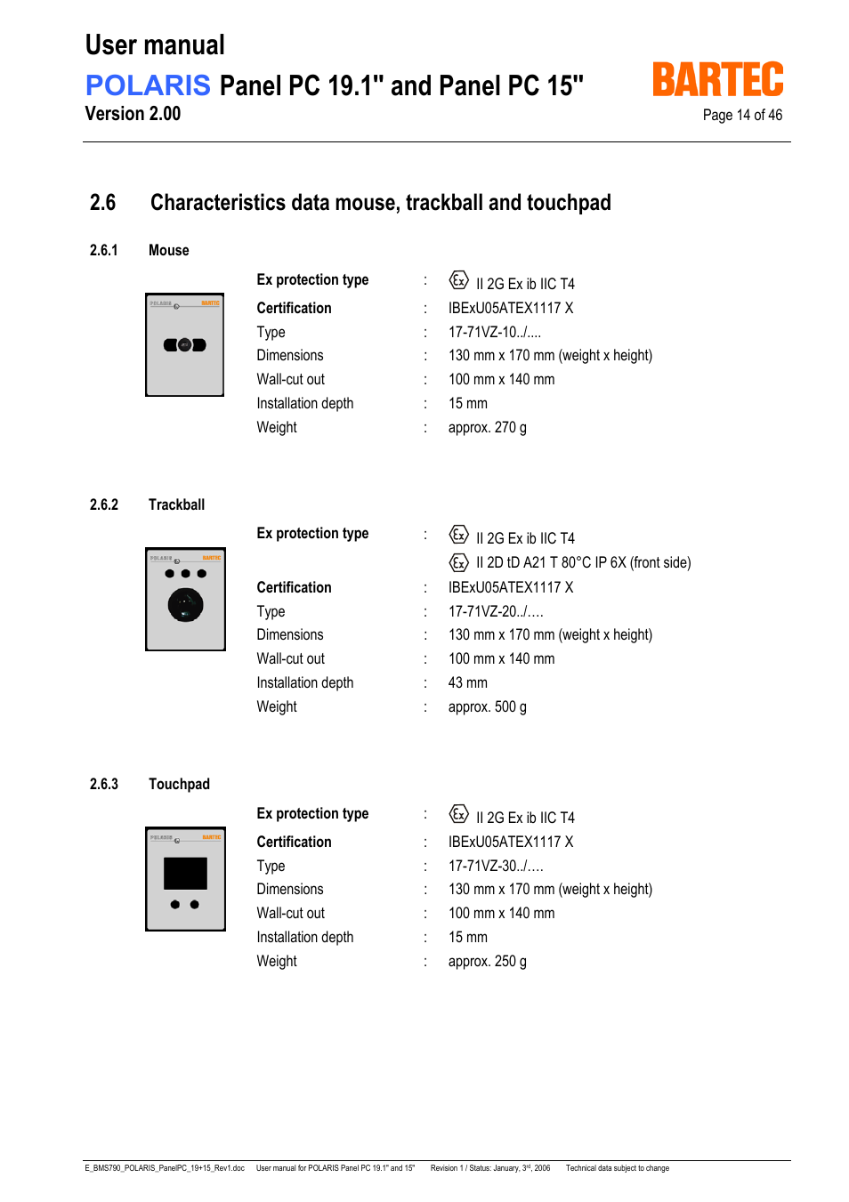 Version 2.00 | I-Data POLARIS Panel PC 19.1" User Manual | Page 14 / 46