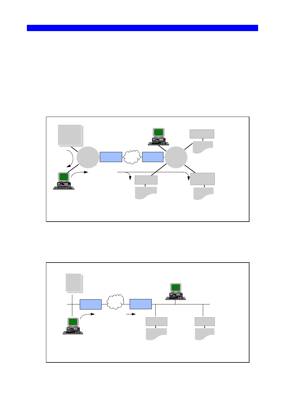 Ida rerouter in token ring, Ida rerouter in ethernet, Ida rerouter in a token ring environment | Ida rerouter lu6.2 tcp/ip ipds ipds icds, Icds, Ida rerouter in an ethernet environment, Ida rerouter lu6.2 tcp/ip ipds ipds | I-Data ReRouter User Manual | Page 8 / 79