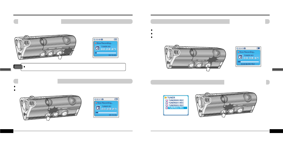 Recording the fm stations | iRiver IFP-1000 User Manual | Page 20 / 44