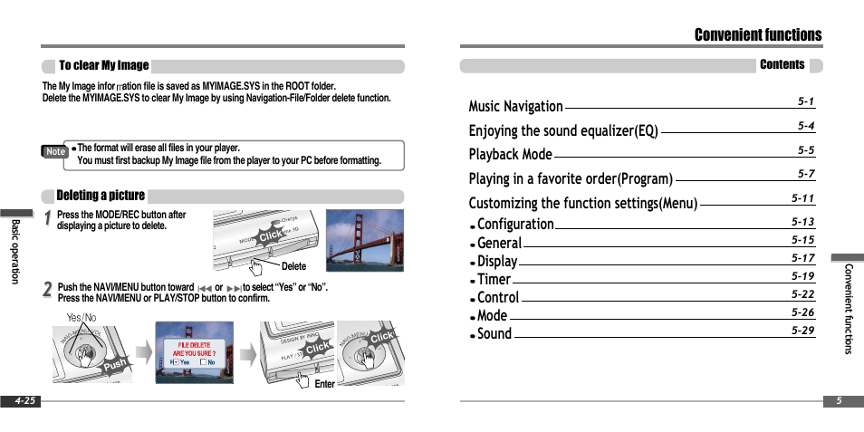 Convenient functions | iRiver IFP-900 User Manual | Page 26 / 46