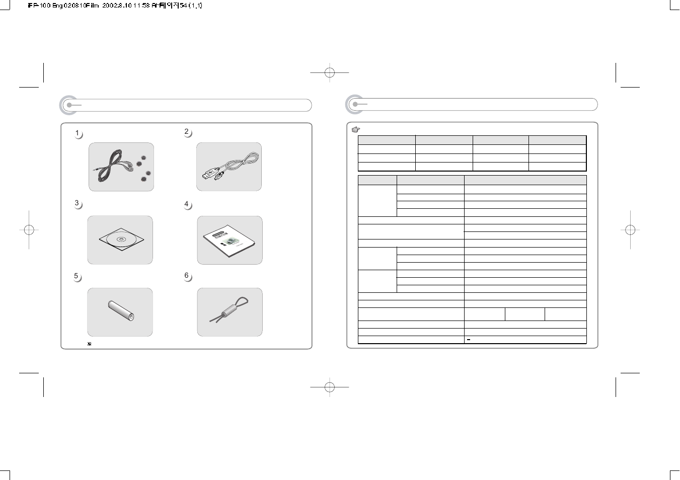 Specifications, Accessories | iRiver iFP-120 User Manual | Page 28 / 28