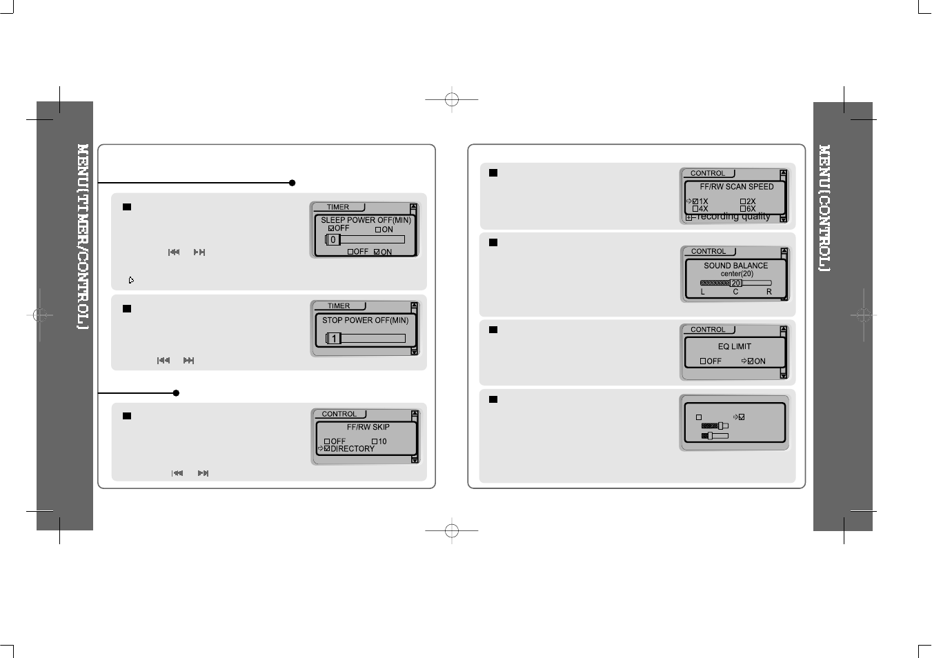 Timer (set auto power off) control | iRiver iFP-300 Series User Manual | Page 31 / 36