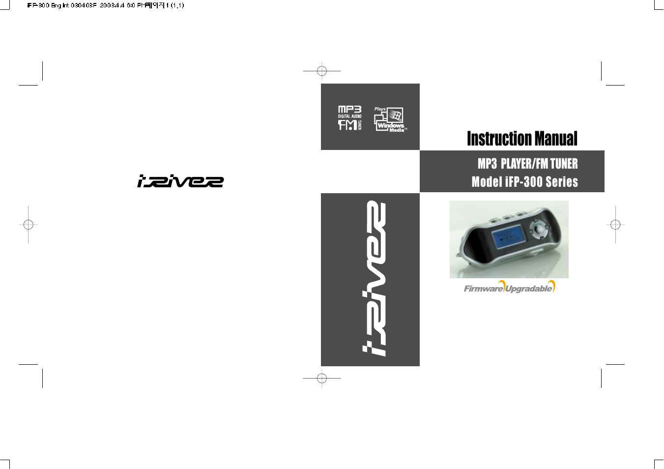 iRiver 1 IFP-300 User Manual | 36 pages