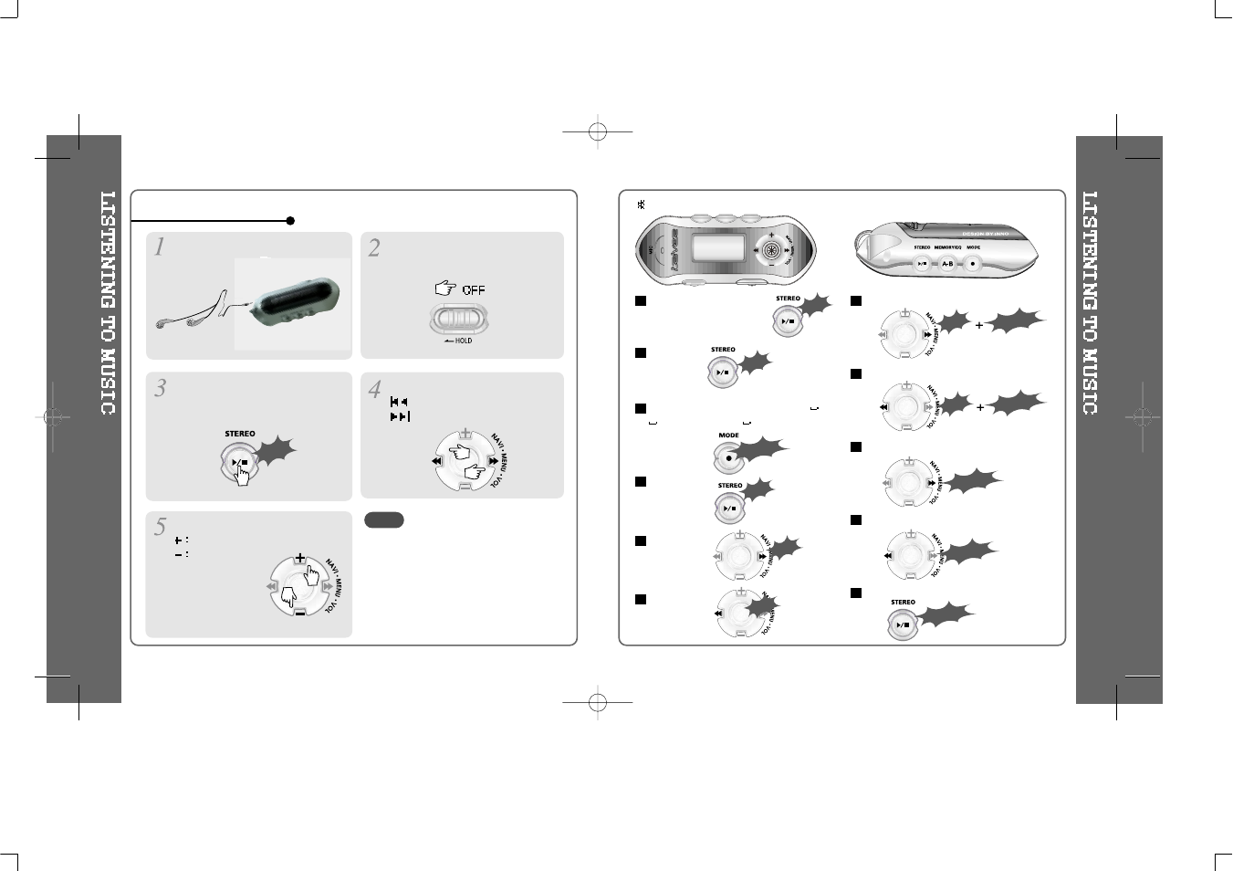 Listening to music | iRiver 1 IFP-300 User Manual | Page 18 / 36