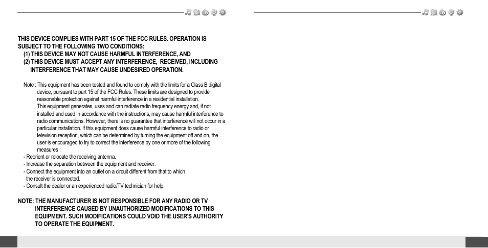 Fcc certification | iRiver T10 User Manual | Page 34 / 35