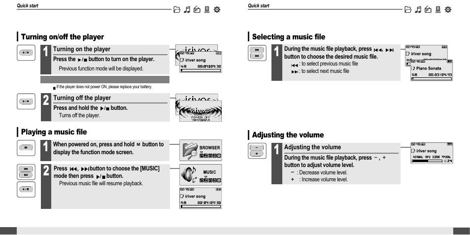 iRiver MP3 Player T30 User Manual | Page 10 / 37