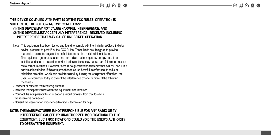 Fcc certification | iRiver MP3 Player T30 User Manual | Page 36 / 37