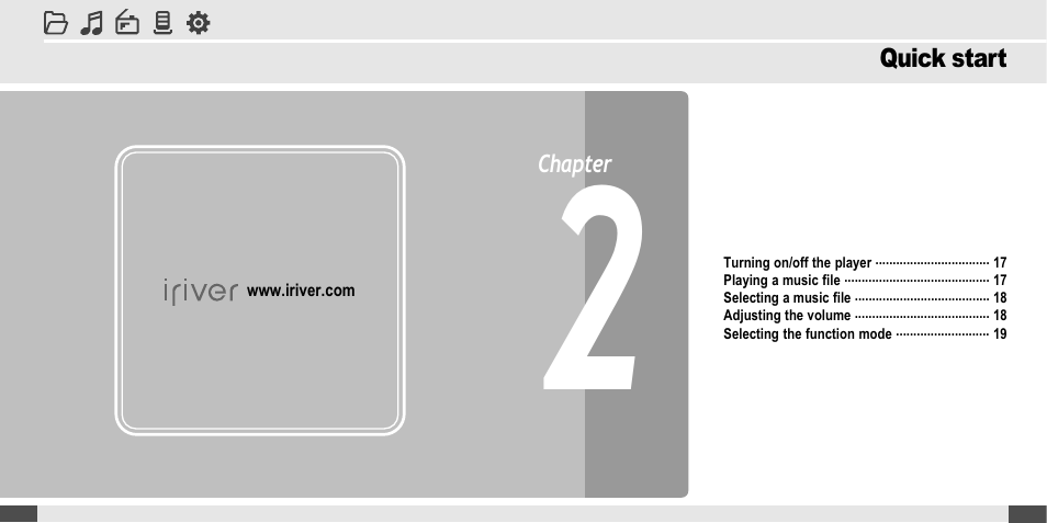 iRiver MP3 Player T30 User Manual | Page 9 / 37