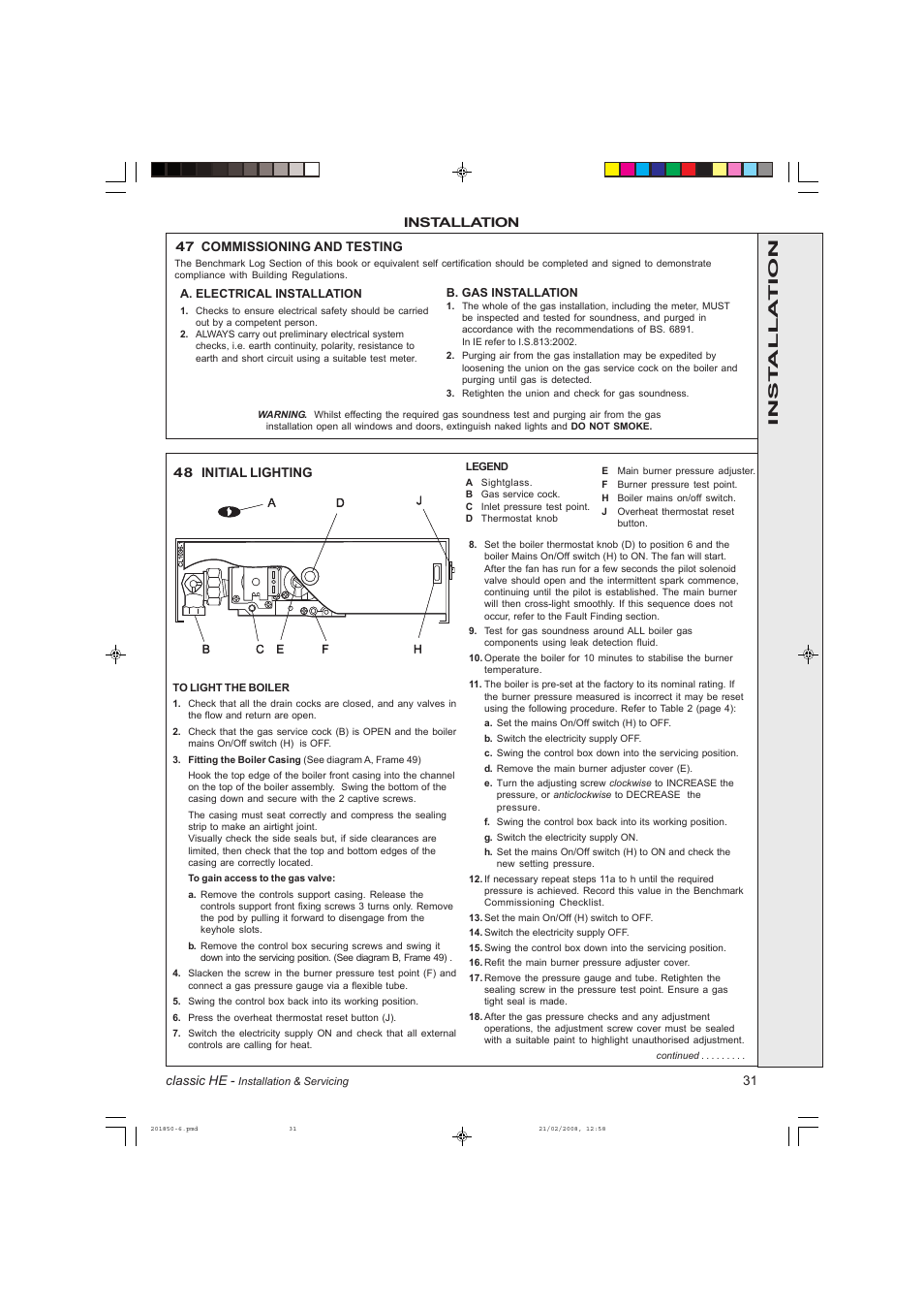 IDEAL INDUSTRIES CLASSIC HE18 User Manual | Page 31 / 52