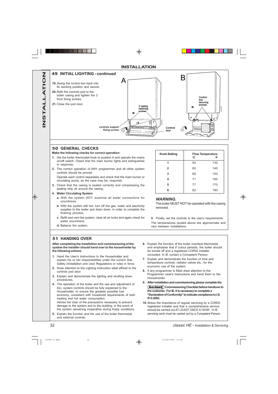 IDEAL INDUSTRIES CLASSIC HE18 User Manual | Page 32 / 52