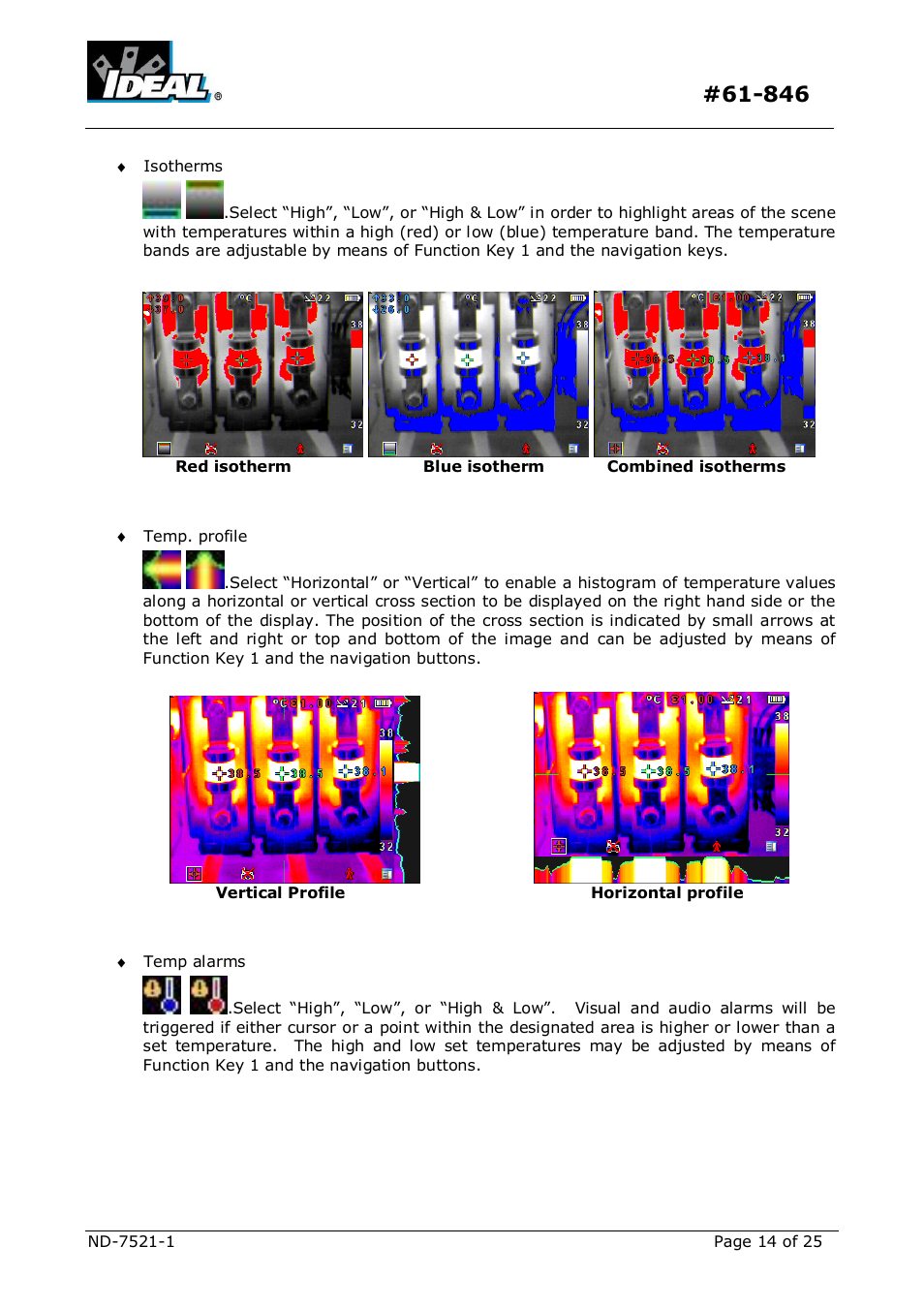 IDEAL INDUSTRIES Dual View Thermal Imaging Camera HeatSeeker 160 User Manual | Page 14 / 25