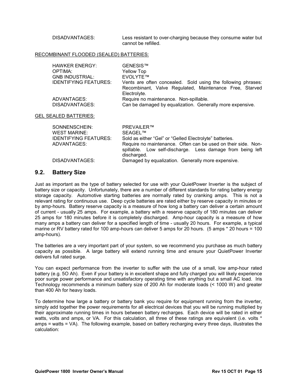 I.R.I.S. QP-1800 User Manual | Page 15 / 22