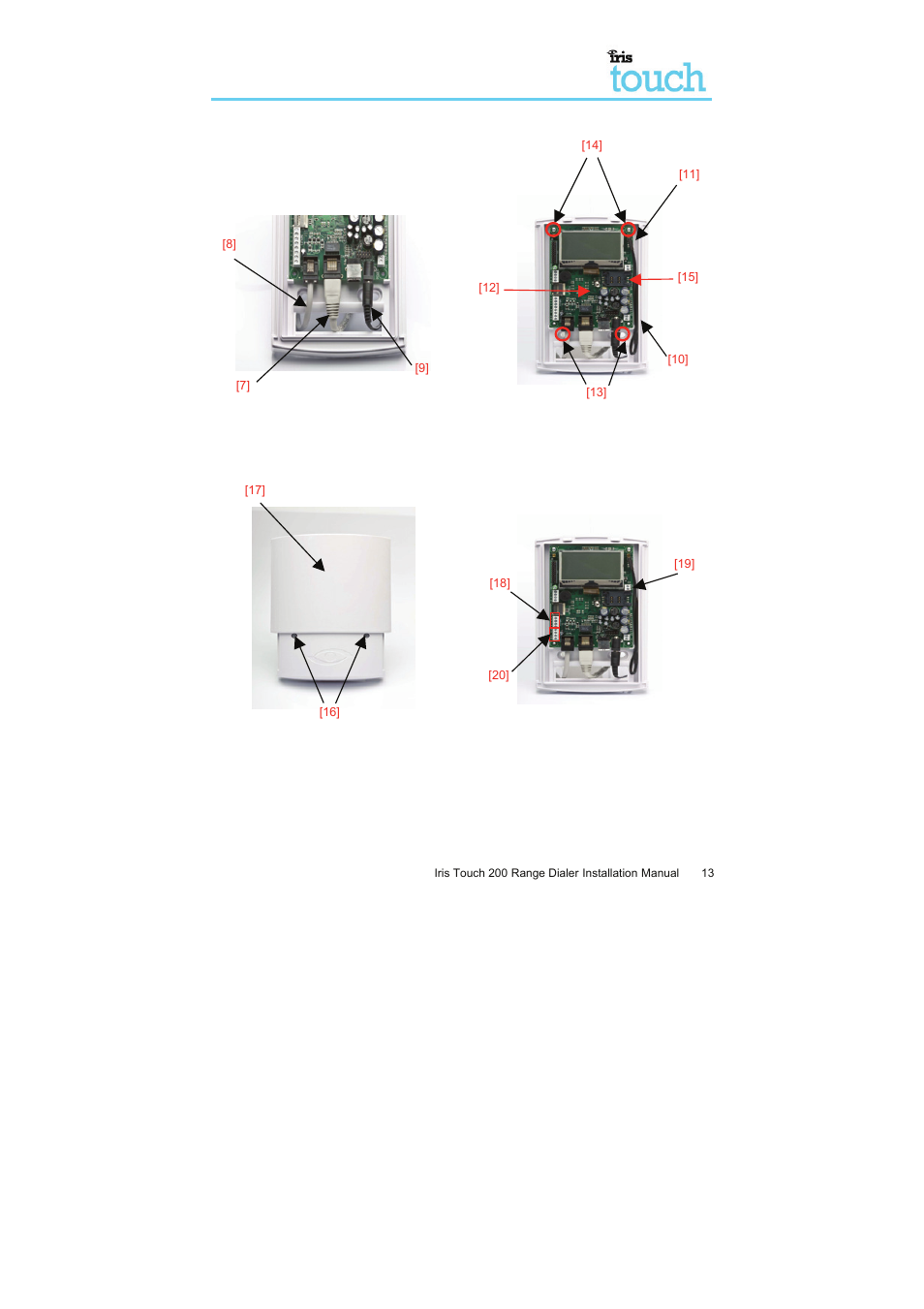 I.R.I.S. Touch 200 User Manual | Page 18 / 20