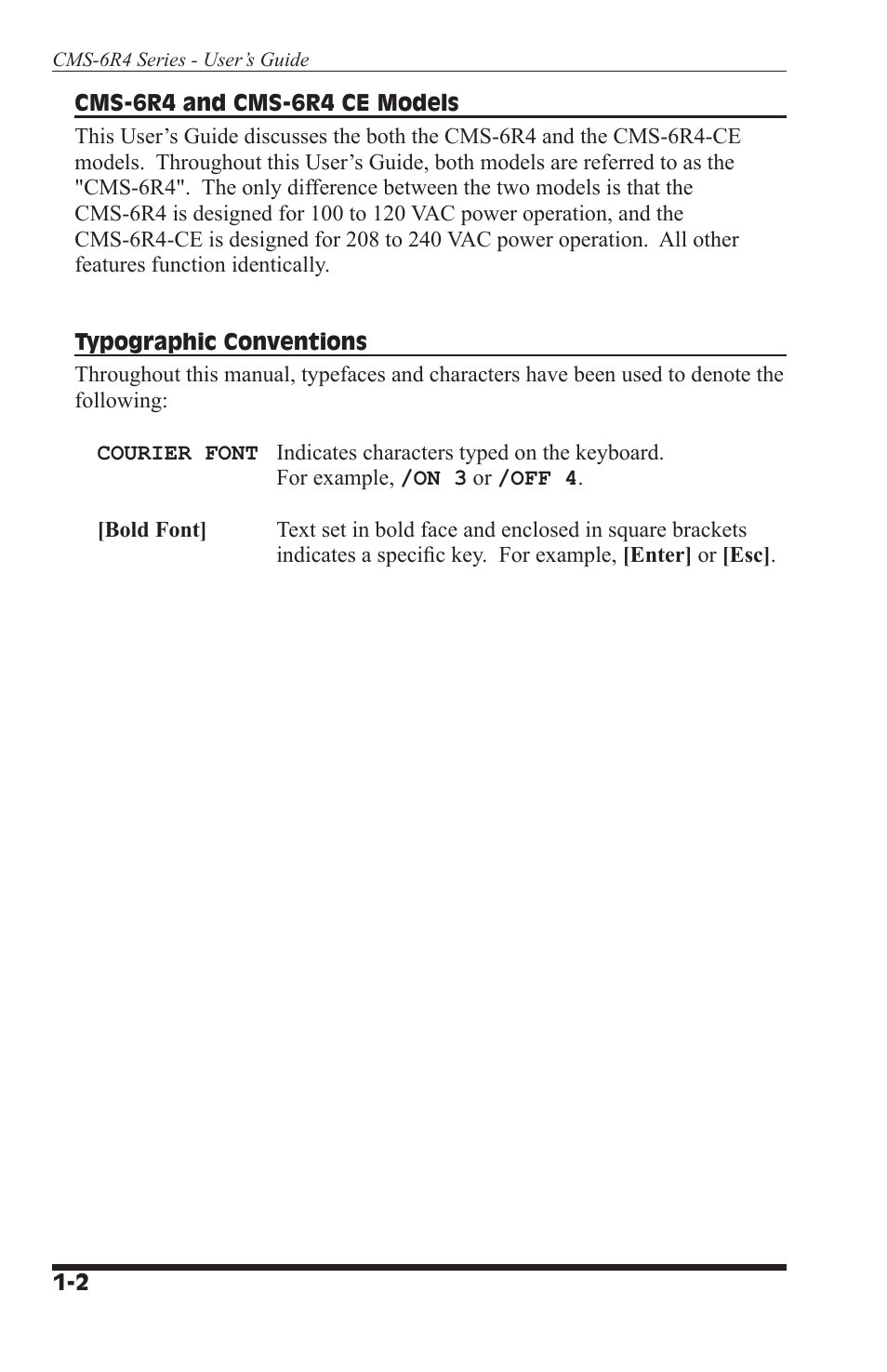 I-Tech Company CMS 6R4 Series User Manual | Page 10 / 123
