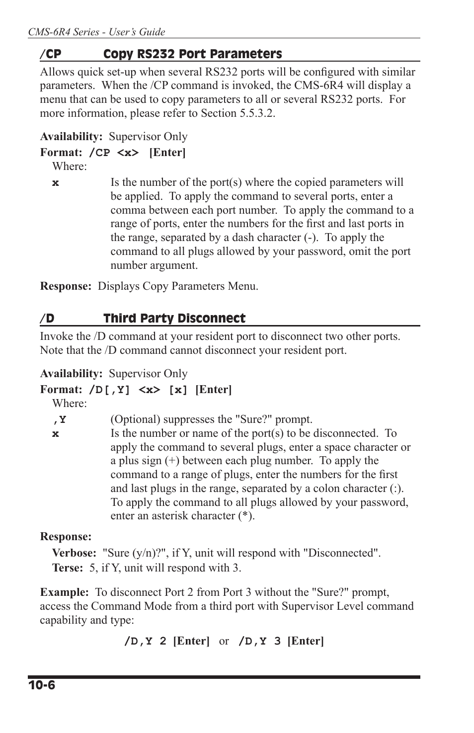 I-Tech Company CMS 6R4 Series User Manual | Page 104 / 123