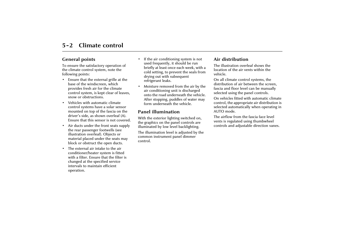 2 climate control | Jaguar X-Type JJM 21 02 20/15 User Manual | Page 106 / 187